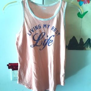 Girls Old Navy racerback tank size L